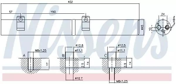 Осушитель, кондиционер 95596 MERCEDESBENZ Осушитель, кондиционер 95596 MERCEDESBENZ