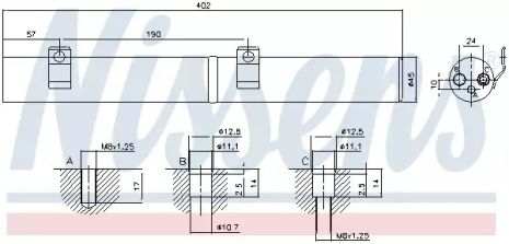 Осушитель, кондиционер 95596 MERCEDESBENZ Осушитель, кондиционер 95596 MERCEDESBENZ