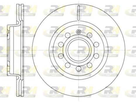 Диск тормозной AUDI A3, SKODA YETI, ROAD HOUSE (664710)