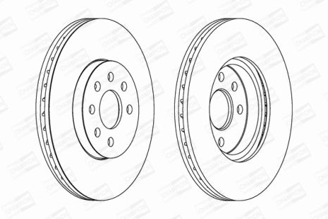 Диск тормозной VAUXHALL MERIVA, OPEL ASTRA, CHAMPION (562278CH)