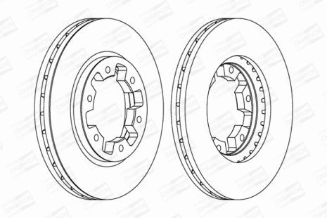 Диск тормозной FORD MAVERICK, NISSAN PATHFINDER, CHAMPION (561523CH)