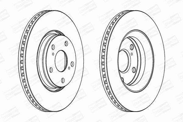 Диск тормозной TOYOTA VERSO, CHAMPION (562649CH) Диск тормозной TOYOTA VERSO, CHAMPION (562649CH)