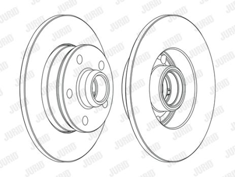 Диск тормозной SEAT TOLEDO, VW GOLF, JURID (561620JC1) Диск тормозной SEAT TOLEDO, VW GOLF, JURID (561620JC1)
