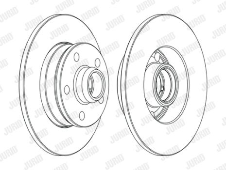 Диск гальмівний SEAT TOLEDO, VW GOLF, JURID (561620JC1)