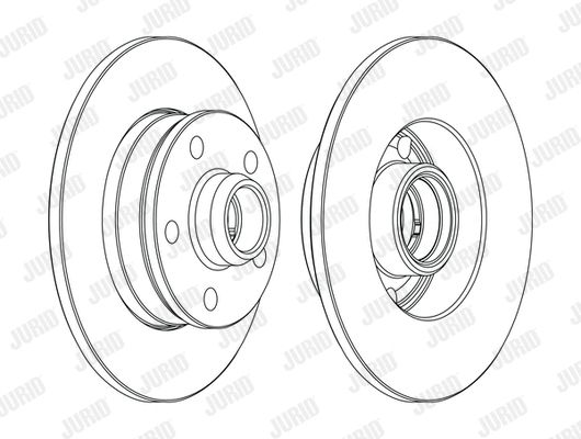 Диск гальмівний SEAT TOLEDO, VW GOLF, JURID (561620JC1) Диск гальмівний SEAT TOLEDO, VW GOLF, JURID (561620JC1)