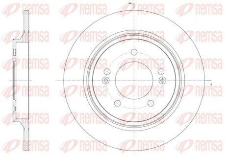 Диск тормозной HYUNDAI GRANDEUR, KIA SOUL, REMSA (6157100)