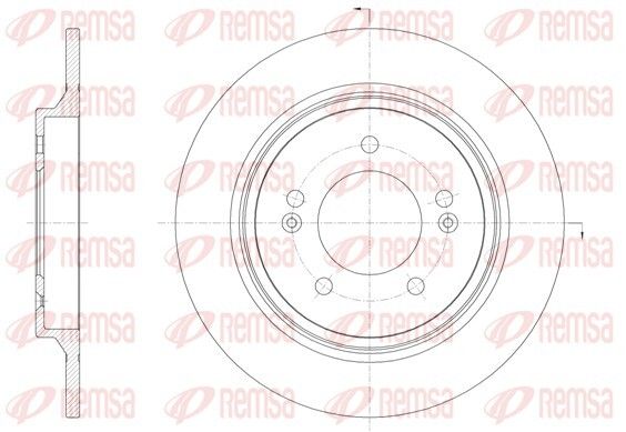 Диск гальмівний HYUNDAI GRANDEUR, KIA SOUL, REMSA (6157100) Диск гальмівний HYUNDAI GRANDEUR, KIA SOUL, REMSA (6157100)
