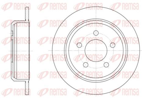 Диск гальмівний JEEP GRAND CHEROKEE, REMSA (691300)