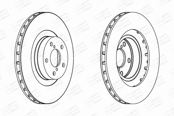 Диск тормозной SUBARU OUTBACK, CHAMPION (562677CH) Диск тормозной SUBARU OUTBACK, CHAMPION (562677CH)