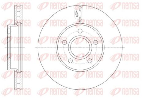 Диск гальмівний FORD C-MAX II, FOCUS передній, REMSA (61560.10) (1223663) Диск гальмівний FORD C-MAX II, FOCUS передній, REMSA (61560.10) (1223663)