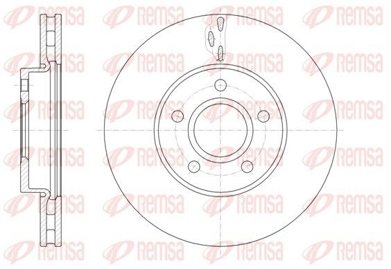 Диск гальмівний FORD C-MAX II, FOCUS передній, REMSA (61560.10) (1223663) Диск гальмівний FORD C-MAX II, FOCUS передній, REMSA (61560.10) (1223663)