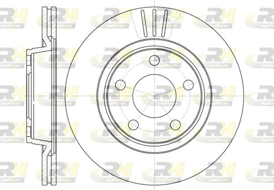 Диск гальмівний SEAT EXEO, VW PHAETON, ROAD HOUSE (654810) Диск гальмівний SEAT EXEO, VW PHAETON, ROAD HOUSE (654810)
