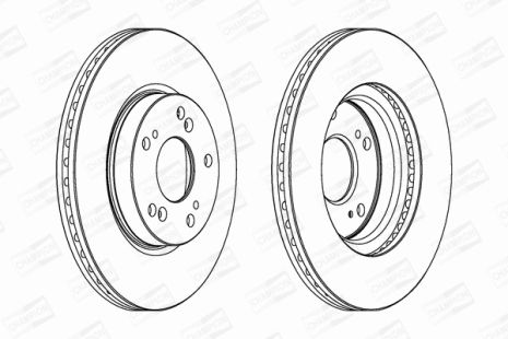 Диск тормозной HONDA CIVIC, CHAMPION (562457CH)