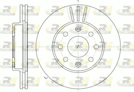 Диск гальмівний DAEWOO KALOS, CHEVROLET SPARK, ROAD HOUSE (665510)