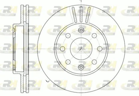 Диск гальмівний DAEWOO KALOS, CHEVROLET SPARK, ROAD HOUSE (665510) Диск гальмівний DAEWOO KALOS, CHEVROLET SPARK, ROAD HOUSE (665510)