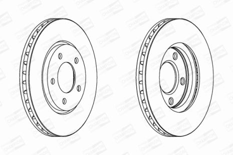 Диск тормозной DODGE CARAVAN, CHRYSLER VOYAGER, CHAMPION (563030CH)