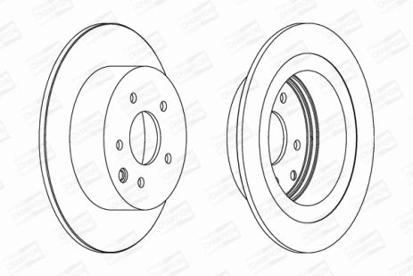 Диск гальмівний NISSAN QASHQAI, CHAMPION (562576CH) Диск гальмівний NISSAN QASHQAI, CHAMPION (562576CH)