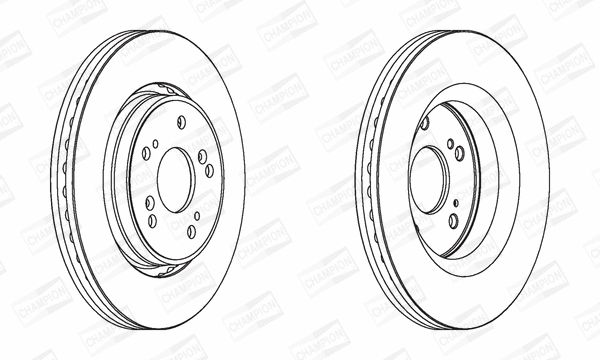 Диск гальмівний HONDA CR-V, CHAMPION (562746CH) Диск гальмівний HONDA CR-V, CHAMPION (562746CH)