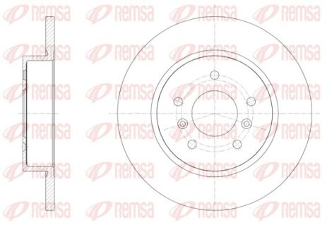 Диск тормозной RENAULT KADJAR, NISSAN QASHQAI, REMSA (6158200) Диск тормозной RENAULT KADJAR, NISSAN QASHQAI, REMSA (6158200)