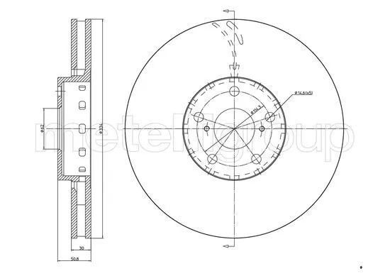 Диск тормозной LEXUS GS, CIFAM (8001538C) Диск тормозной LEXUS GS, CIFAM (8001538C)