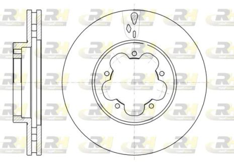 Диск тормозной FORD TRANSIT, ROAD HOUSE (6102110)