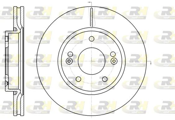 Диск тормозной JAC REFINE, KIA SOUL, ROAD HOUSE (6120810) Диск тормозной JAC REFINE, KIA SOUL, ROAD HOUSE (6120810)