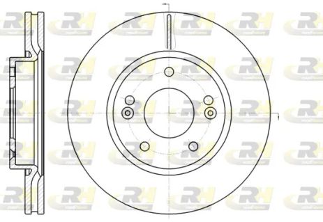 Диск тормозной JAC REFINE, KIA SOUL, ROAD HOUSE (6120810) Диск тормозной JAC REFINE, KIA SOUL, ROAD HOUSE (6120810)