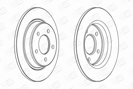 Диск тормозной MAZDA 3, CHAMPION (563043CH)