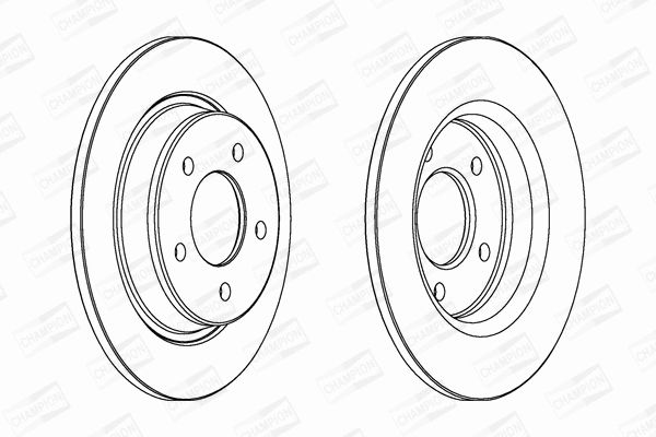Диск тормозной MAZDA 3, CHAMPION (563043CH) Диск тормозной MAZDA 3, CHAMPION (563043CH)