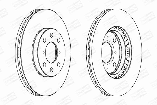 Диск тормозной VAUXHALL AGILA, OPEL AGILA, CHAMPION (562456CH) Диск тормозной VAUXHALL AGILA, OPEL AGILA, CHAMPION (562456CH)