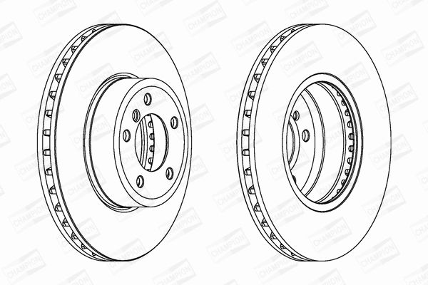 Диск тормозной BMW 5, ALPINA B10, CHAMPION (562397CH1) Диск тормозной BMW 5, ALPINA B10, CHAMPION (562397CH1)