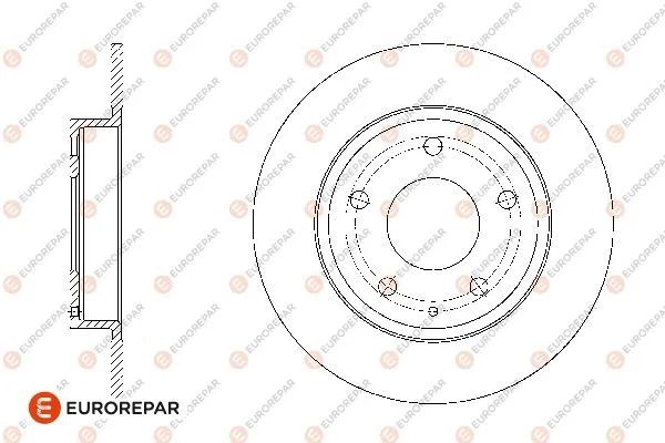 Диск тормозной MAZDA 3, EUROREPAR (1676008480) Диск тормозной MAZDA 3, EUROREPAR (1676008480)