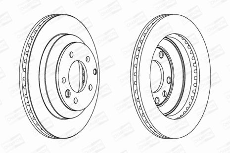 Диск тормозной AUDI Q7, VW TOUAREG, CHAMPION (562393CH)