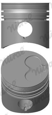 Поршень с кольцами VAG 77,01 1,6D/2,4D (пр-во NURAL)