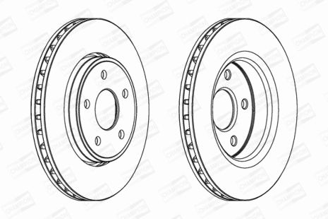 Диск тормозной JEEP COMMANDER, CHAMPION (562854CH1)