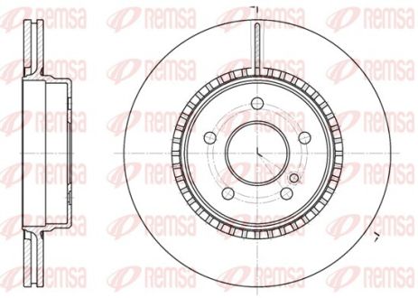 Диск тормозной MERCEDES-BENZ CLK, REMSA (692910) Диск тормозной MERCEDES-BENZ CLK, REMSA (692910)
