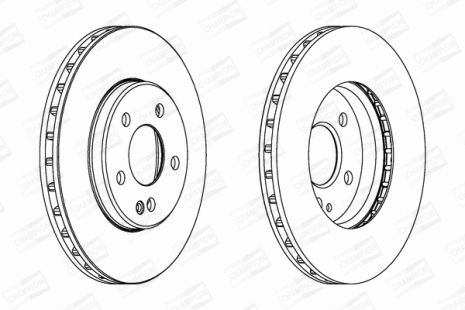 Диск тормозной MERCEDES-BENZ B-CLASS, CHAMPION (562314CH)