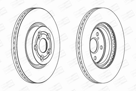 Диск тормозной TOYOTA AVENSIS, CHAMPION (562439CH) Диск тормозной TOYOTA AVENSIS, CHAMPION (562439CH)