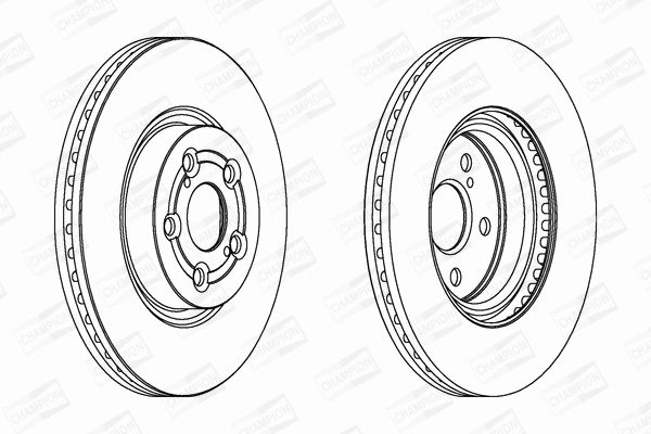 Диск тормозной TOYOTA AVENSIS, CHAMPION (562439CH) Диск тормозной TOYOTA AVENSIS, CHAMPION (562439CH)