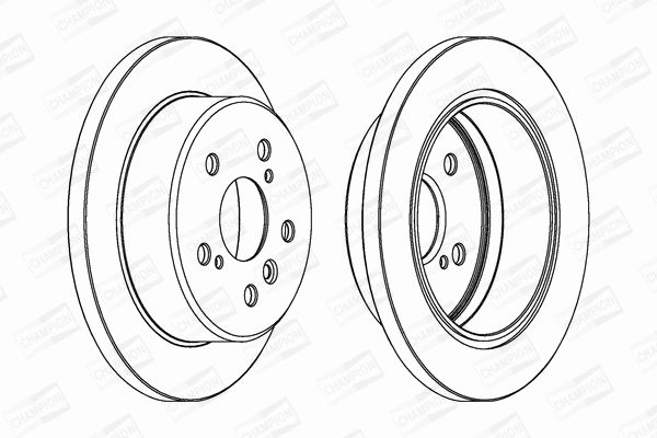 Диск тормозной LEXUS ES, TOYOTA CAMRY, CHAMPION (562770CH) Диск тормозной LEXUS ES, TOYOTA CAMRY, CHAMPION (562770CH)