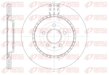 Диск тормозной PORSCHE MACAN, AUDI Q5, REMSA (6149210) Диск тормозной PORSCHE MACAN, AUDI Q5, REMSA (6149210)
