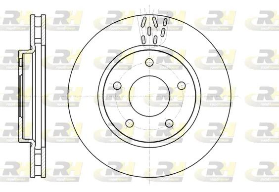 Диск тормозной DODGE CALIBER, MITSUBISHI LANCER, ROAD HOUSE (6129110) Диск тормозной DODGE CALIBER, MITSUBISHI LANCER, ROAD HOUSE (6129110)