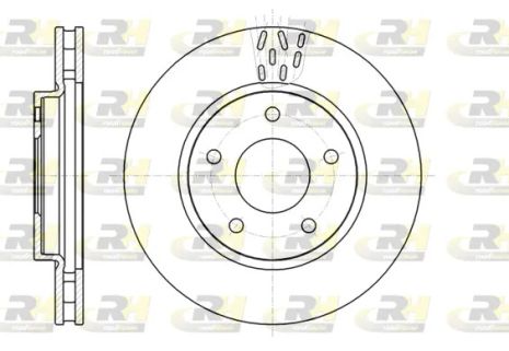 Диск тормозной DODGE CALIBER, MITSUBISHI LANCER, ROAD HOUSE (6129110)