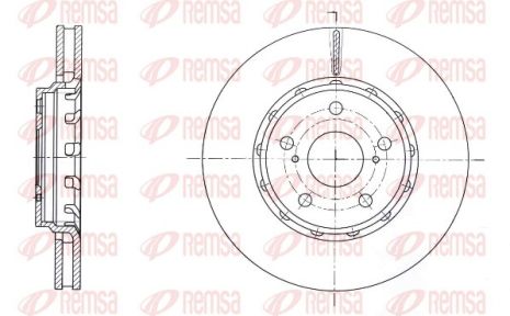 Диск гальмівний TOYOTA ALPHARD, REMSA (6159310)