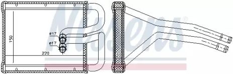 Теплообменник, отопление салона 77642 KIA HYUNDAI NISSENS Теплообменник, отопление салона 77642 KIA HYUNDAI NISSENS