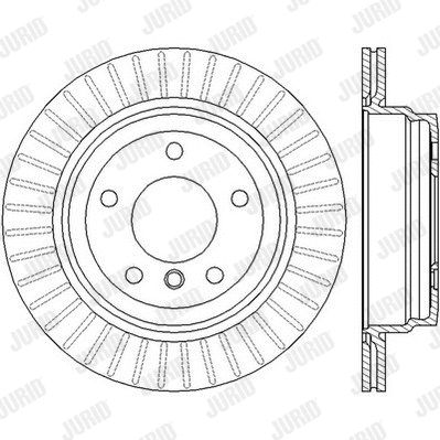 Диск тормозной BMW 3, JURID (562442JC)