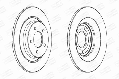 Диск тормозной MAZDA 5, CHAMPION (563038CH)