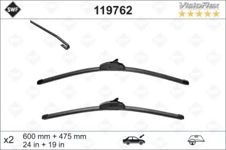 Щетка стеклоочистителя, CHEVROLET 22846938, DACIA LOGAN, SWF (119762)