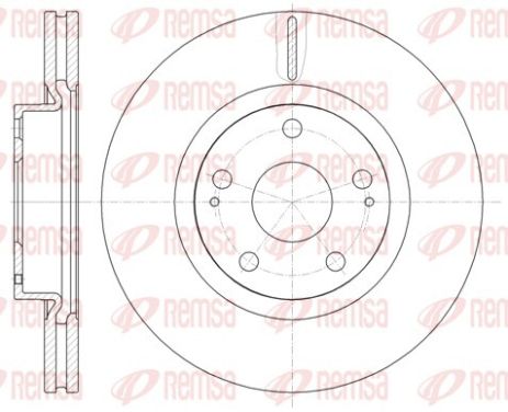 Диск тормозной MERCEDES-BENZ GL-CLASS, TOYOTA VERSO, REMSA (6105010)