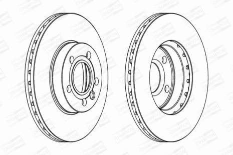 Диск тормозной SEAT ALHAMBRA, FORD GALAXY, CHAMPION (562043CH)